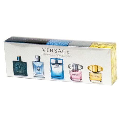 versace miniture set|versace 5 piece mini set.